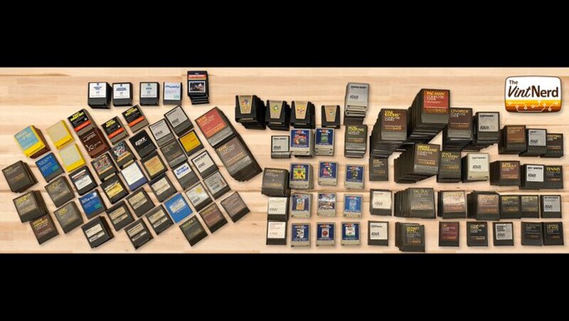 I've randomly gathered these the past couple years. Not a scientific sampling, but sure gives an idea of the ratio of quantities out there in-the-wild.

#atari #atari8bit #atarigames #ataricartridges #atari8bitcartridges #leftcartridge #retrocomputers #retrogaming #thevintnerd