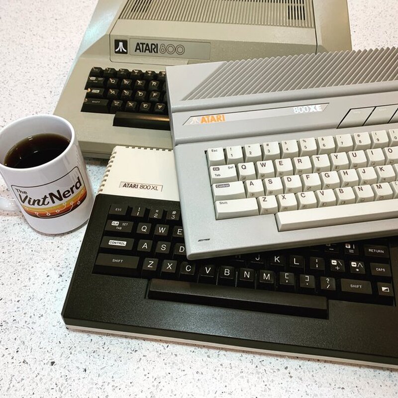 I'm surprised there wasn't an Atari 800ST □

#Atari #Atari8Bit #Atari800 #Atari800XL #Atari800XE #Atari800ST #AtariST #VintageComputing #RetroComputers #RetroGaming #TheVintNerd